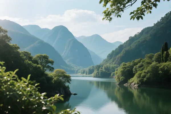 选用一张山水照片用于webp格式实验